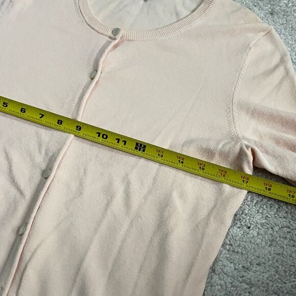 Ann Taylor Ann Round Neck Button Down Cardigan Petite - Picture 11 of 12